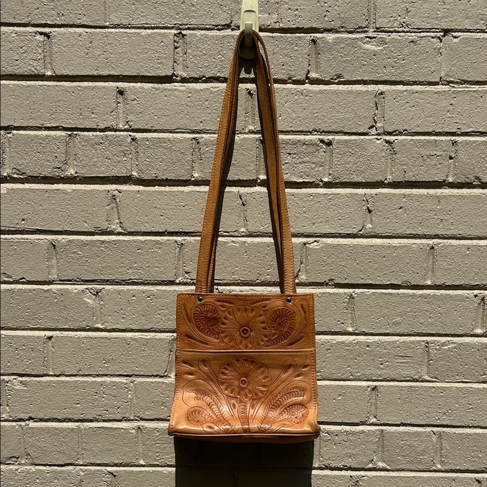 Vintage Grant’s Nationals Tooled Leather Handbag